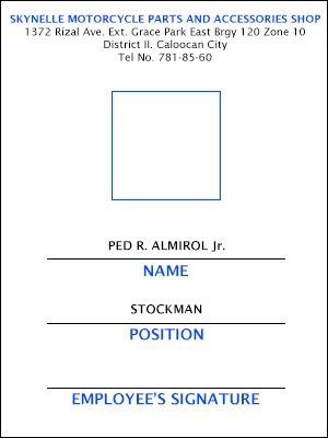 ID Front PED